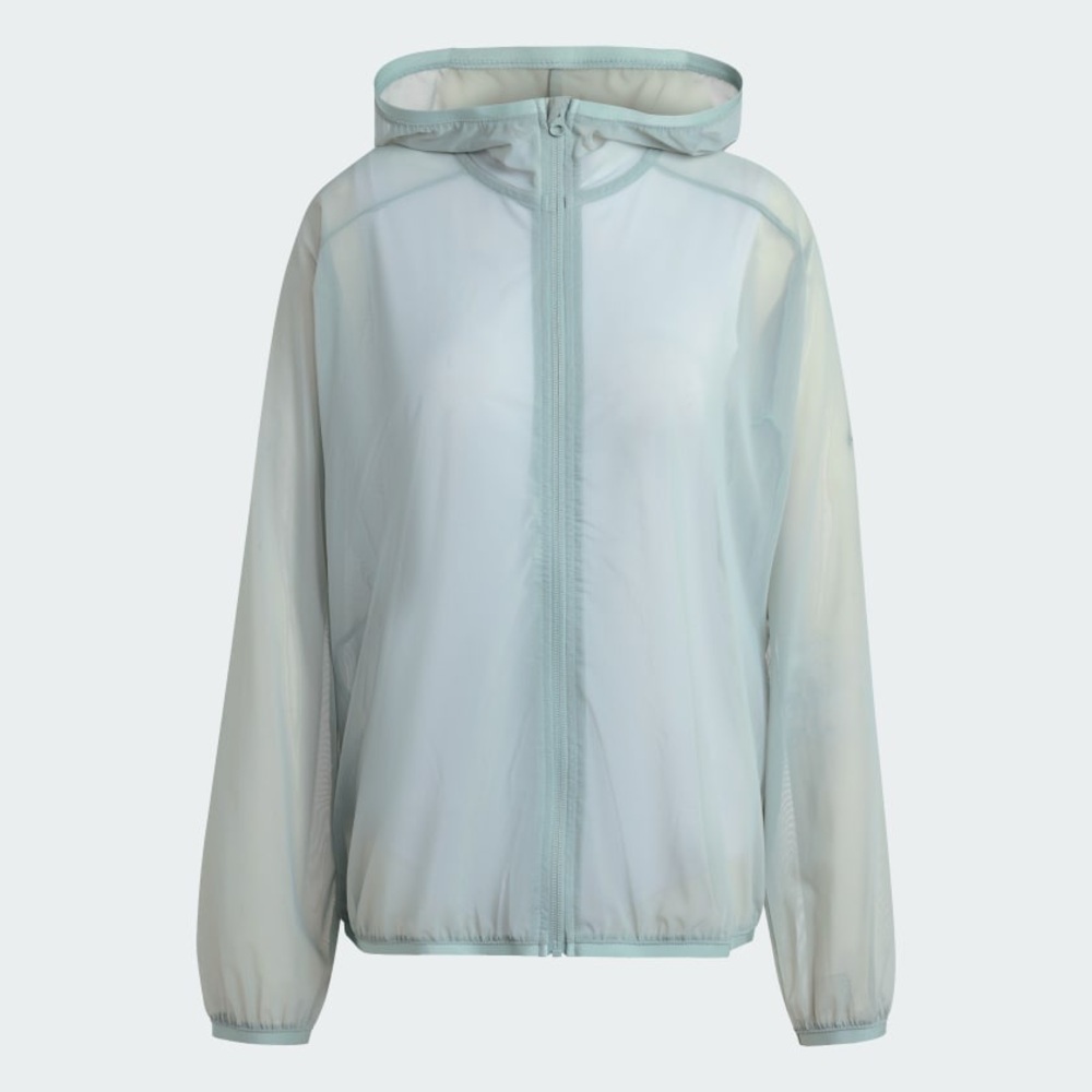 adidas — soft lux mesh full zip hoodie